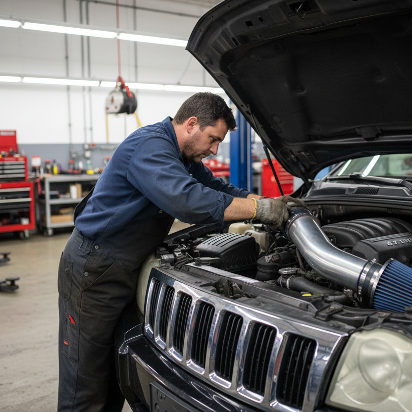 Admisión de aire frío para Jeep Grand Cherokee (2005-2009) con motor V8 de 4.7L