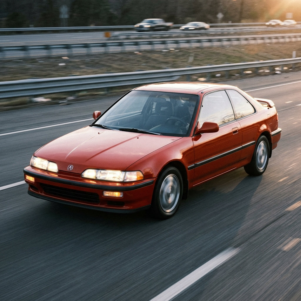 Action Shot: Acura Integra Driving Fast