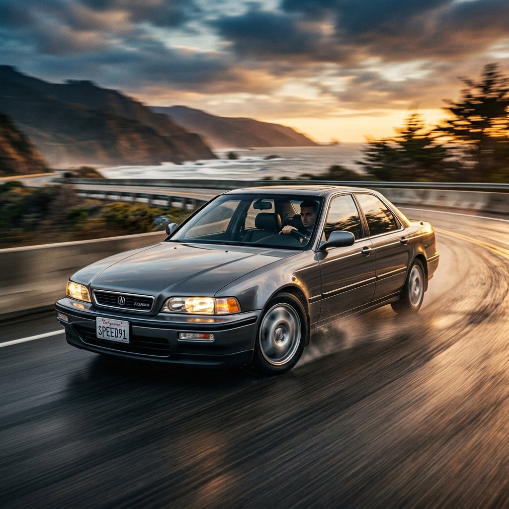 Action Shot: Acura Legend Driving Fast