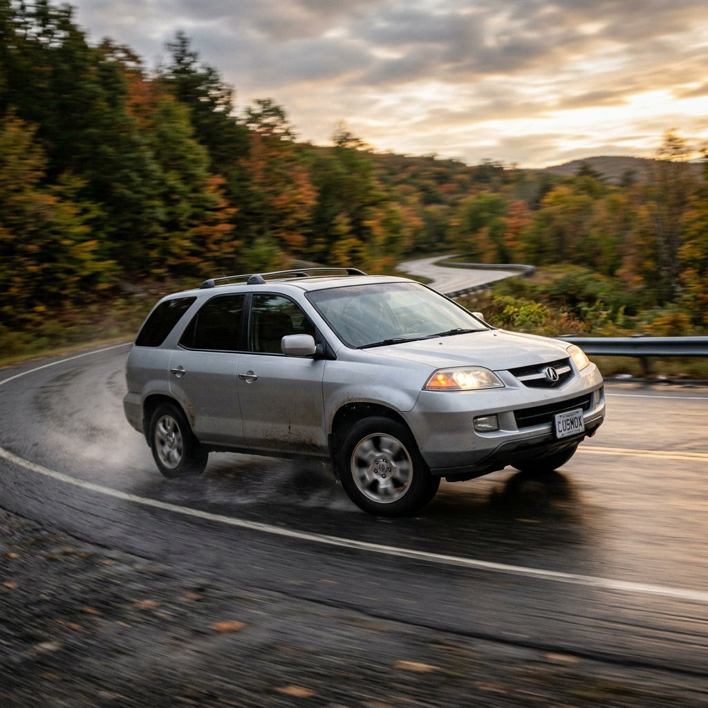 Action Shot: Acura MDX Driving Fast