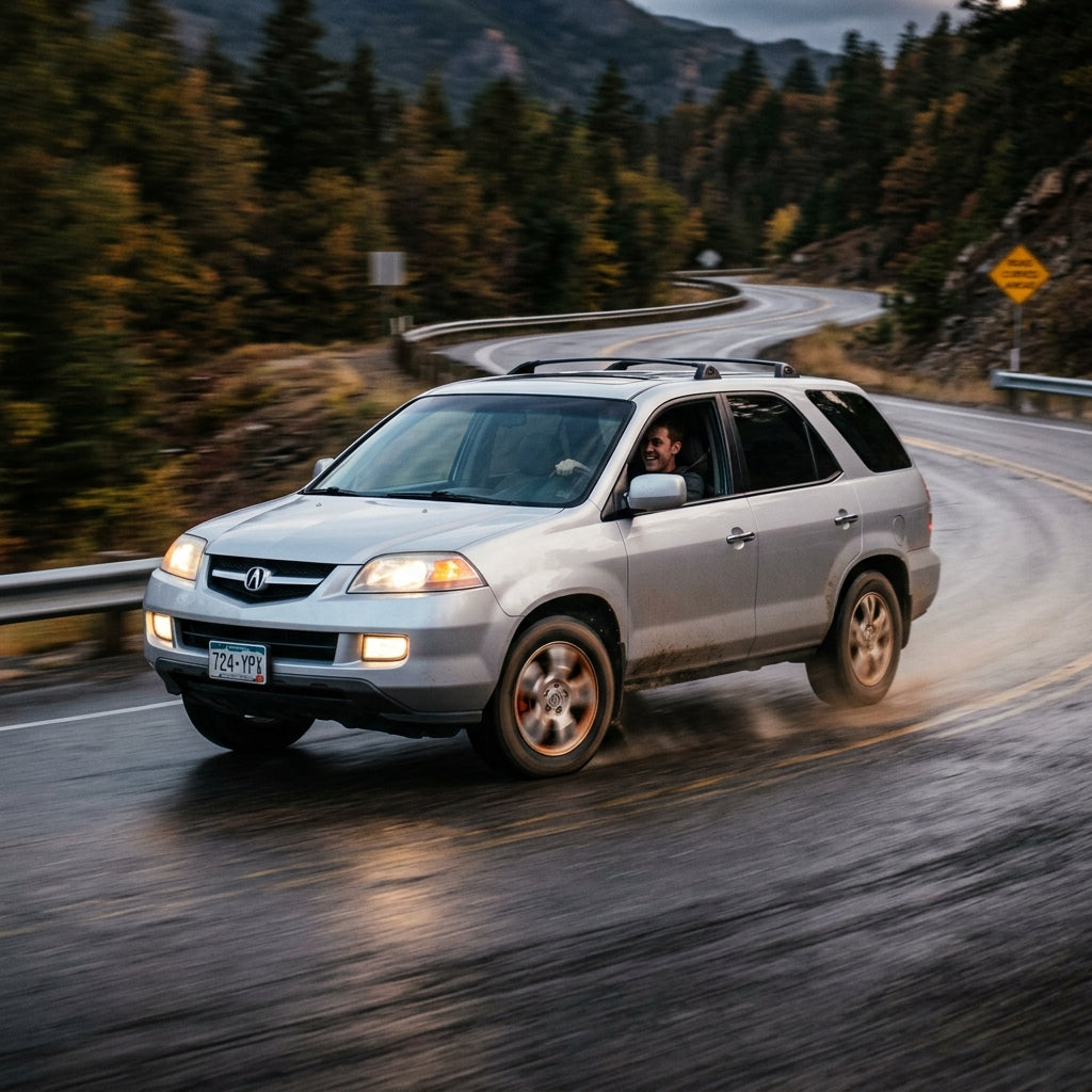 Action Shot: Acura MDX Driving Fast