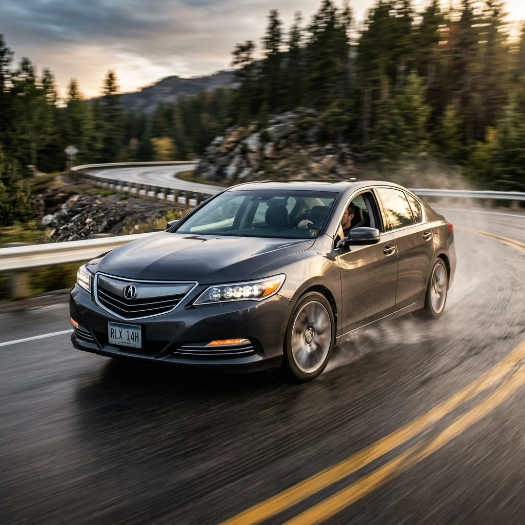 Action Shot: Acura RLX Driving Fast