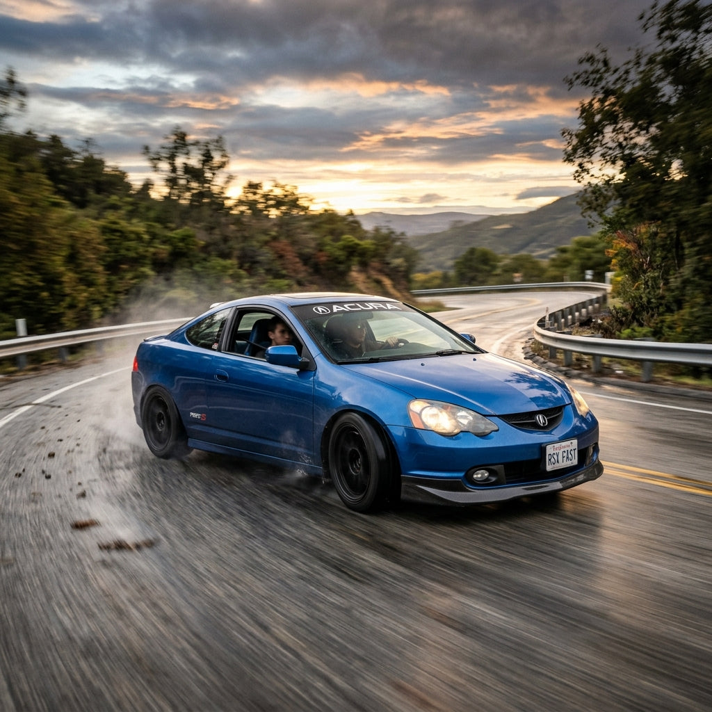 Action Shot: Acura RSX Driving Fast