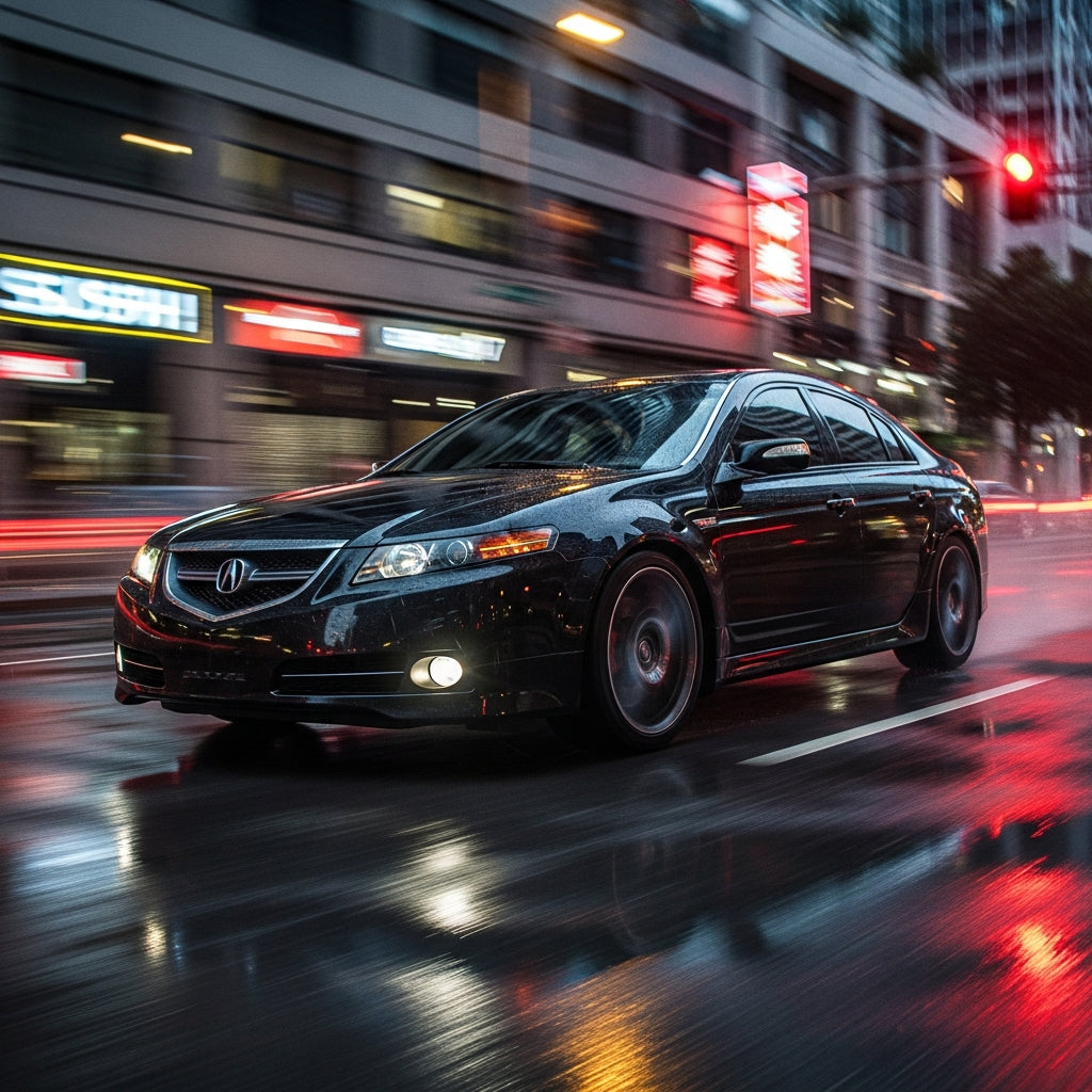 Action Shot: Acura TL Driving Fast