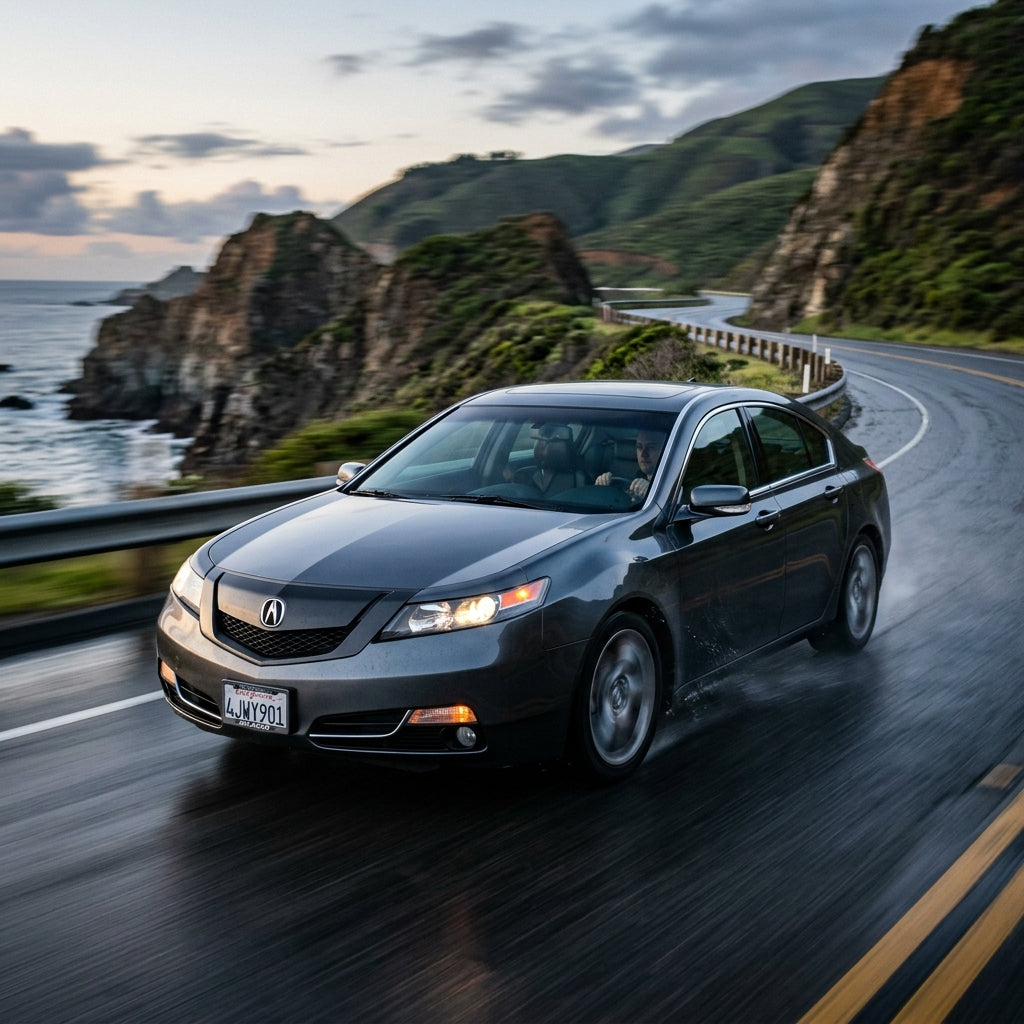 Action Shot: Acura TL Driving Fast
