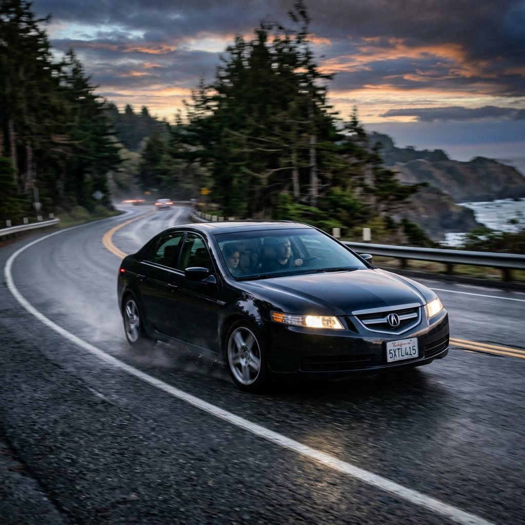 Action Shot: Acura TL Driving Fast