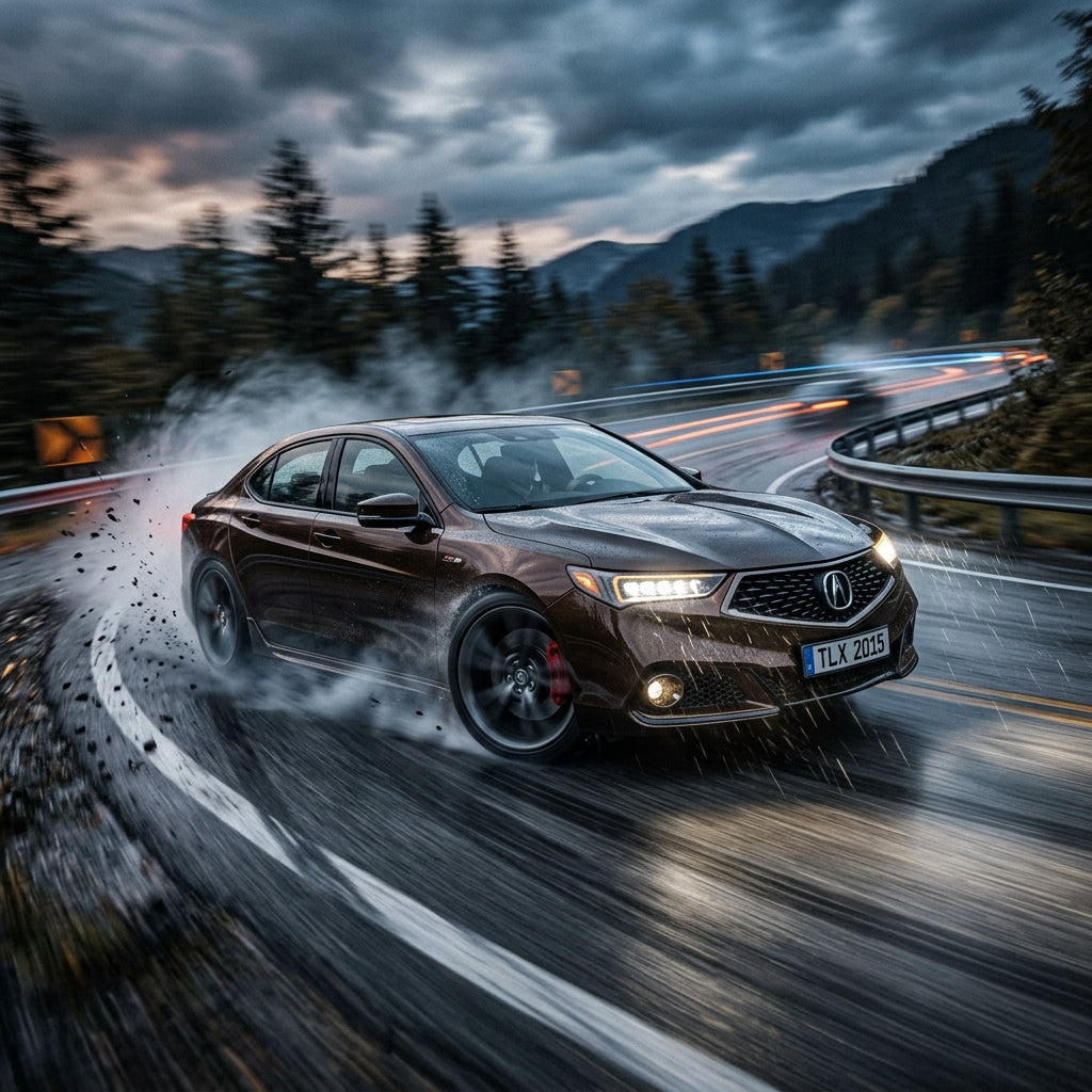 Action Shot: Acura TLX Driving Fast