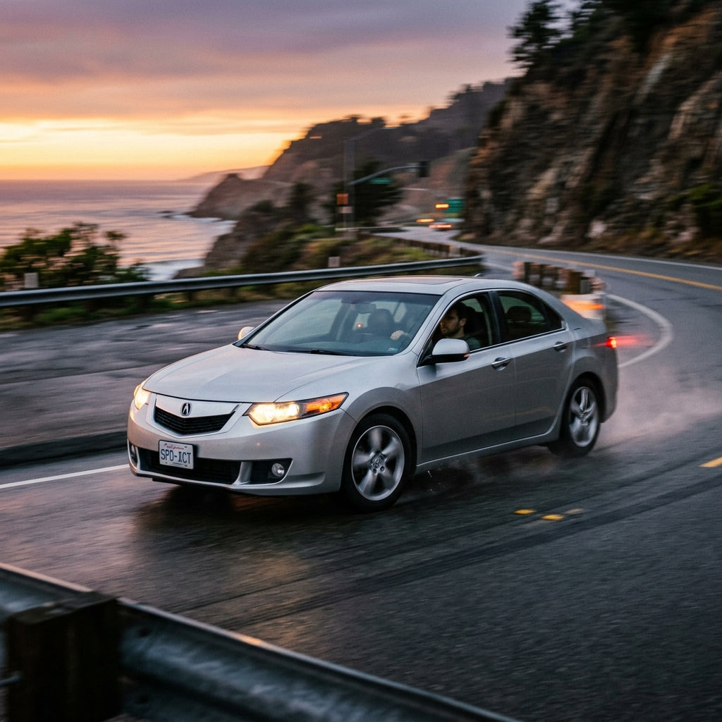 Action Shot: Acura TSX Driving Fast