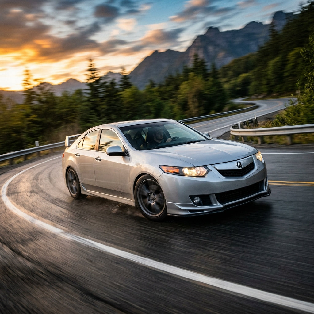 Action Shot: Acura TSX Driving Fast
