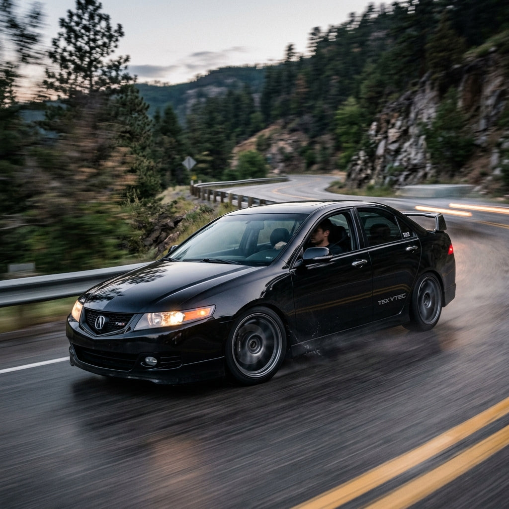 Action Shot: Acura TSX Driving Fast