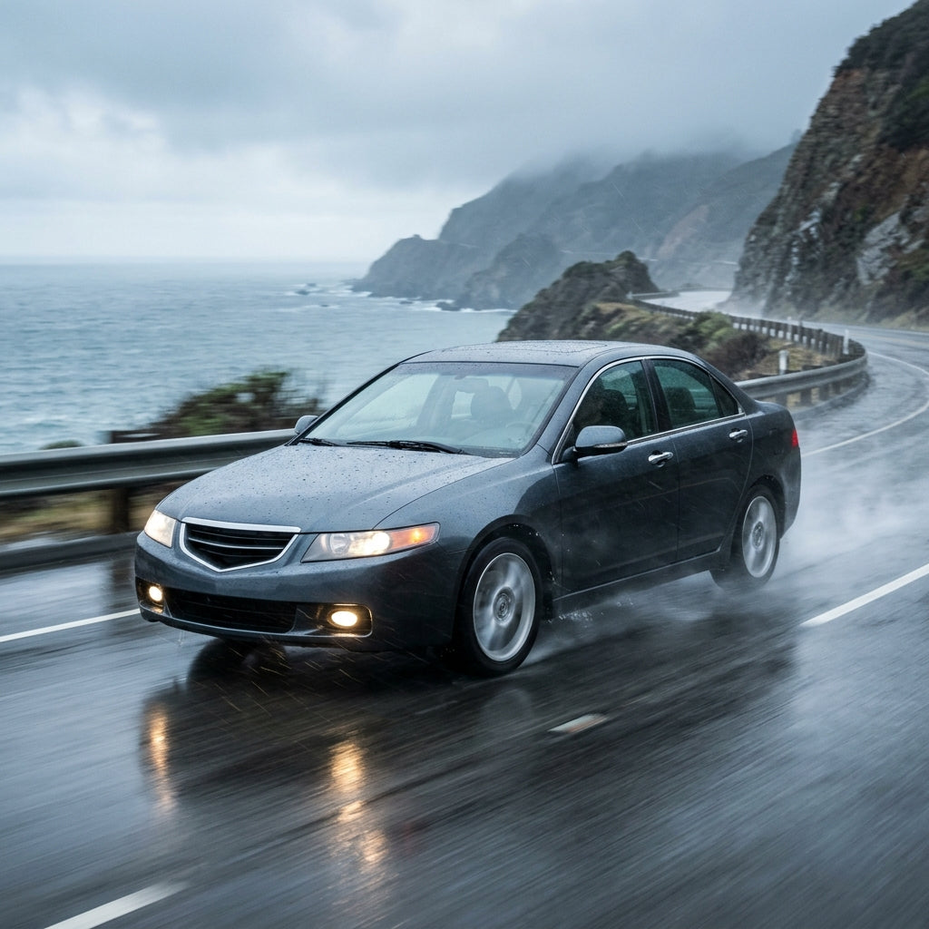 Action Shot: Acura TSX Driving Fast