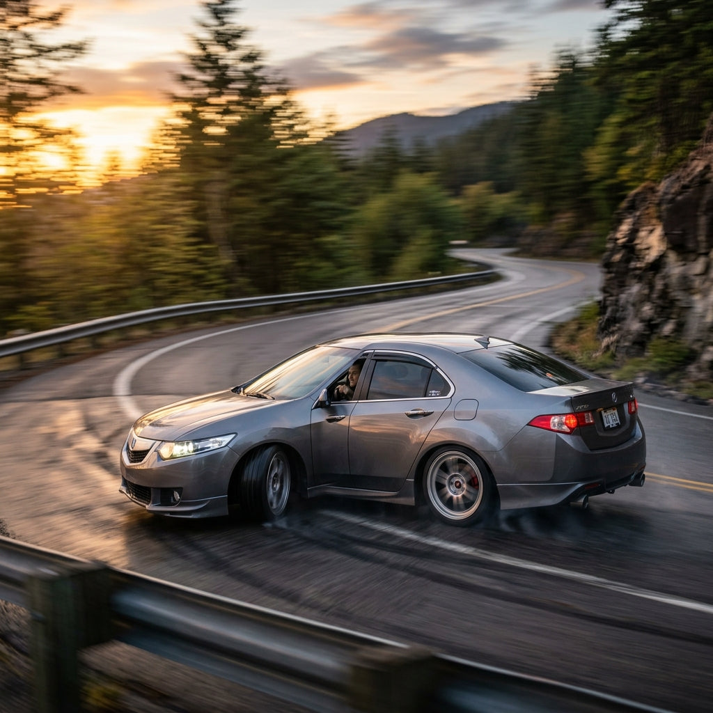 Action Shot: Acura TSX Driving Fast