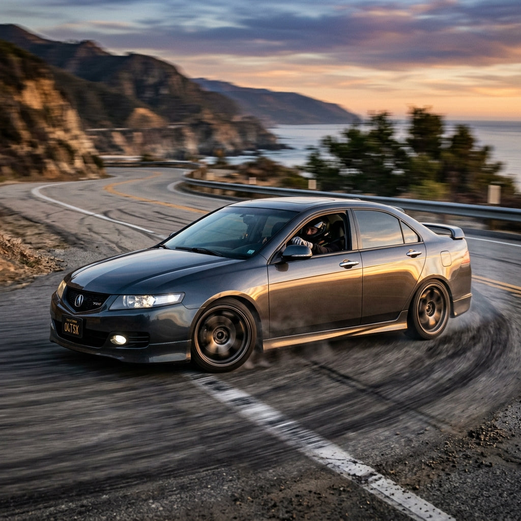 Action Shot: Acura TSX Driving Fast