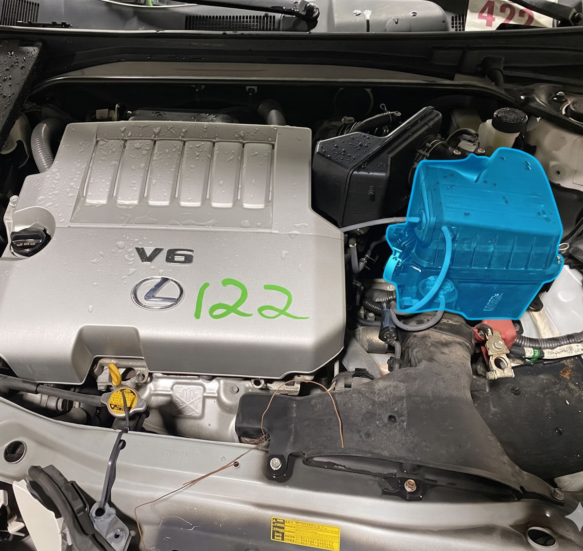 Performance Air Intake for Lexus ES350 (2007-2012) with 3.5L V6 Engine Blue