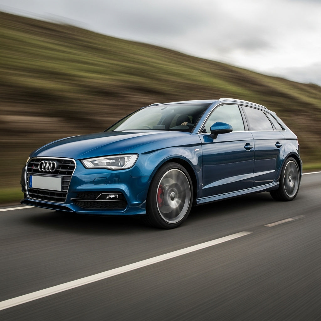 Action Shot: Audi A3 Driving Fast
