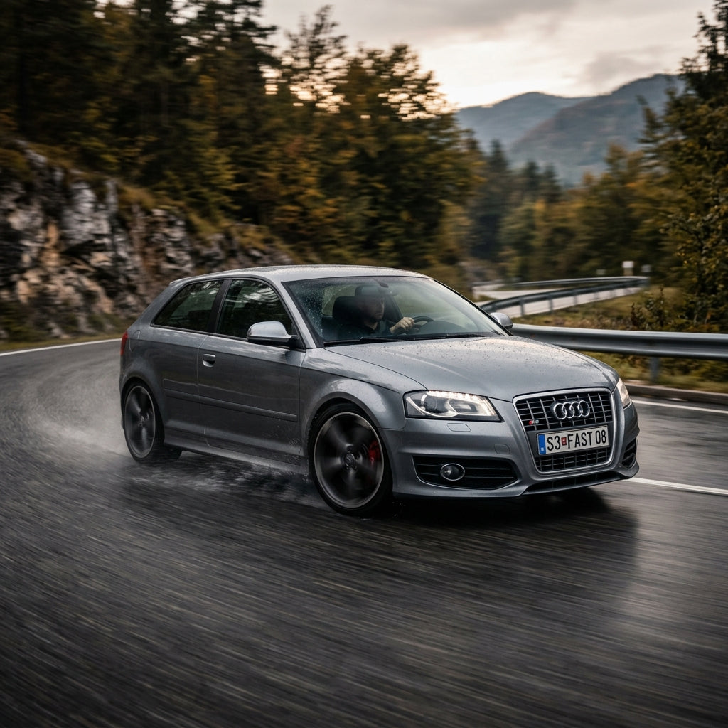 Action Shot: Audi S3 Driving Fast