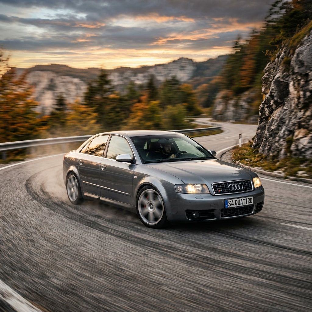 Action Shot: Audi S4 Driving Fast