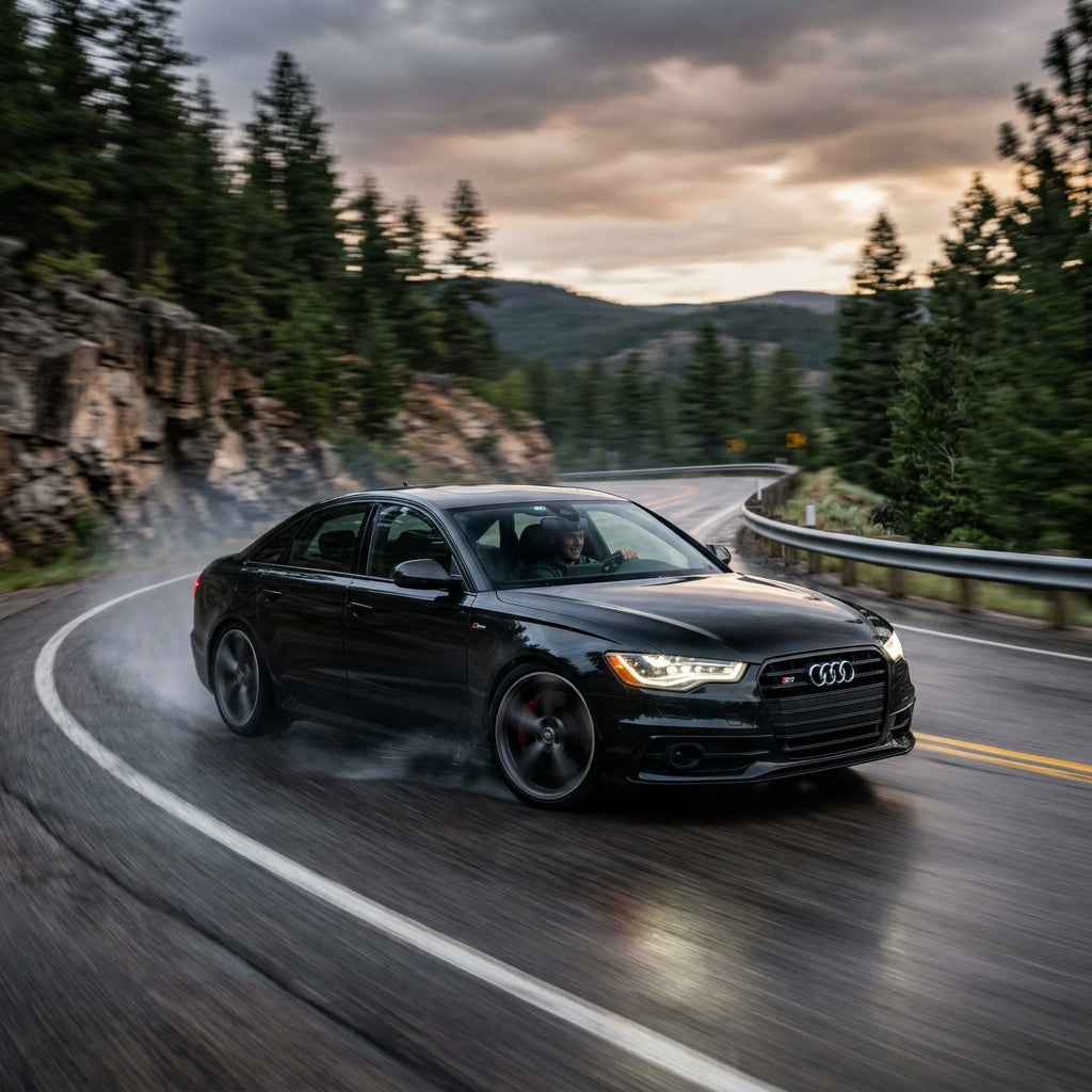 Action Shot: Audi S6,S7 Driving Fast