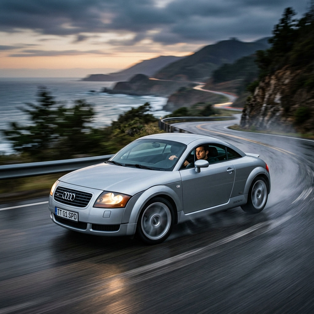 Action Shot: Audi TT Driving Fast
