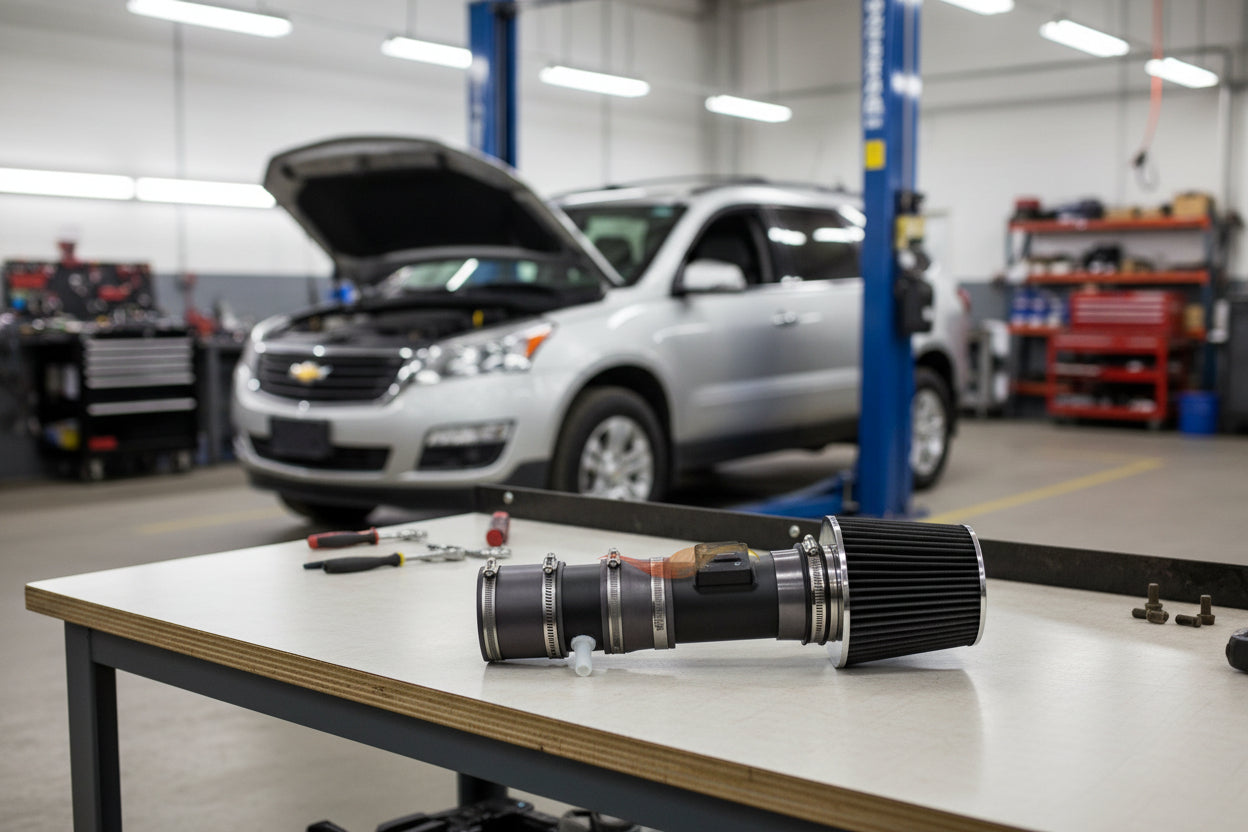 Performance Air Intake For Chevrolet Traverse (2012-2017) with 3.6L V6 Engine Black Default Title