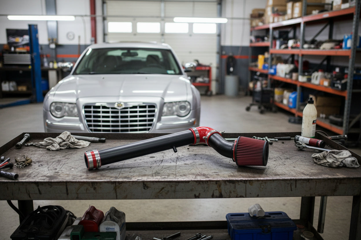 Cold Air Intake Kit for Chrysler 300 Base / LX (2005-2010) with 2.7L V6 Engine Black Default Title