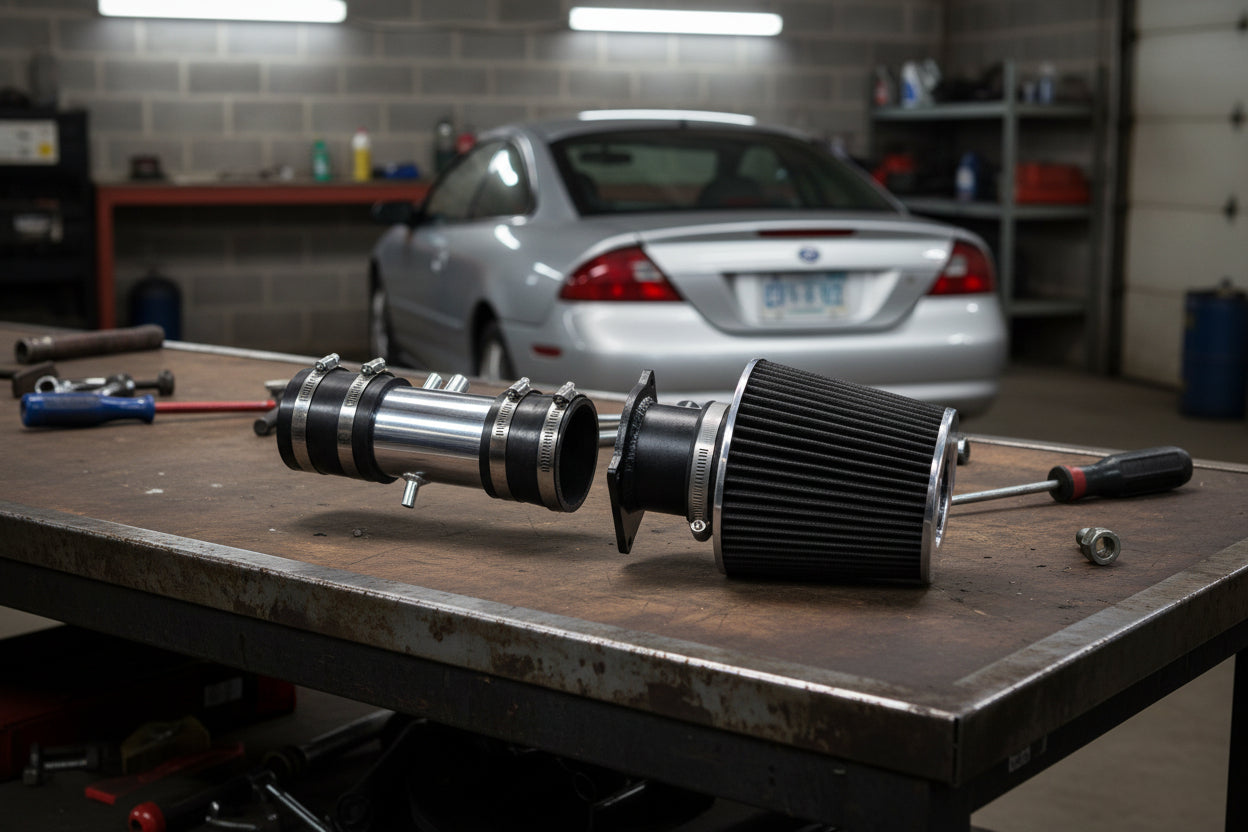 Performance Air Intake For Ford Contour/Mercury Cougar (1998-2002) With 2.5L V6 Engine Black Default Title