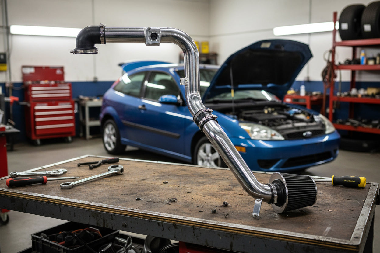 Cold Air Intake Kit for Ford Focus (2000-2003) with 2.0L L4 Engine Black Default Title