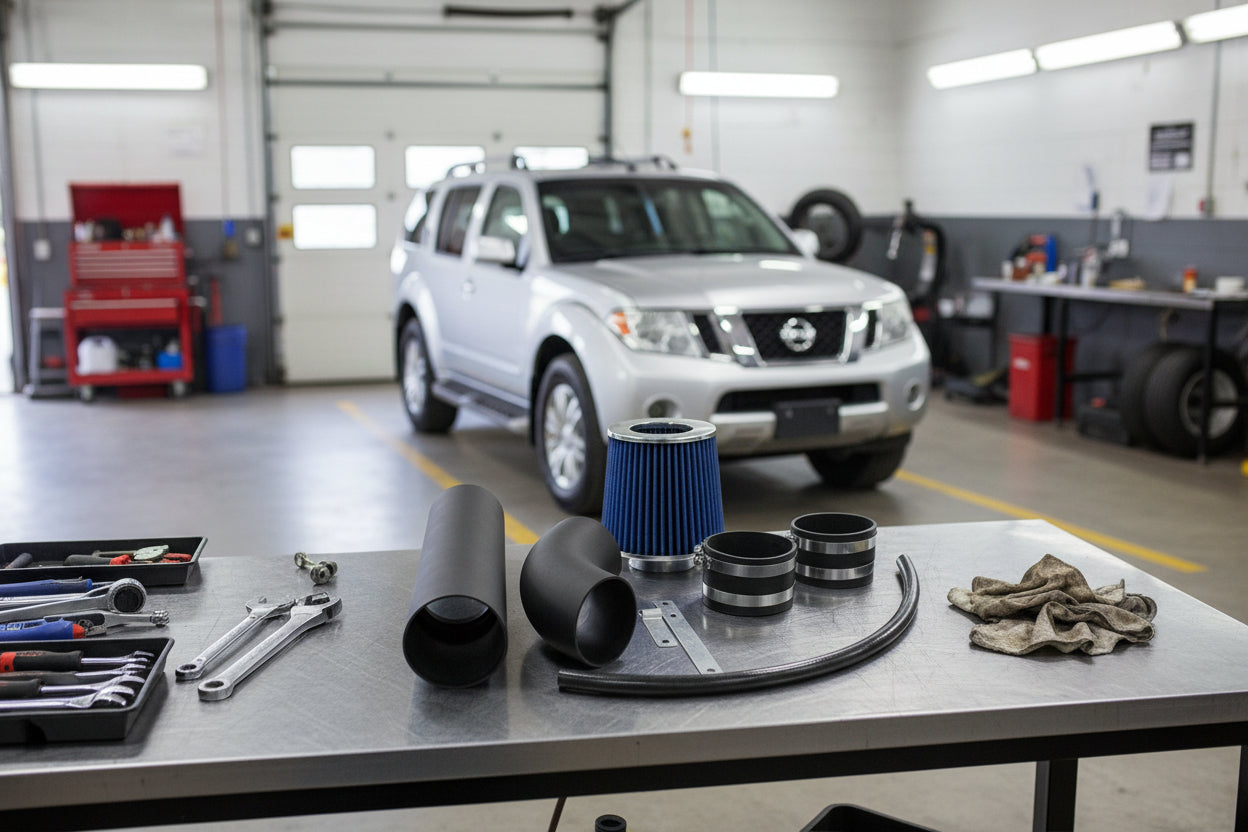 Performance Air Intake For Nissan Pathfinder (2011-2012) With 4.0L V6 Engine Black Default Title