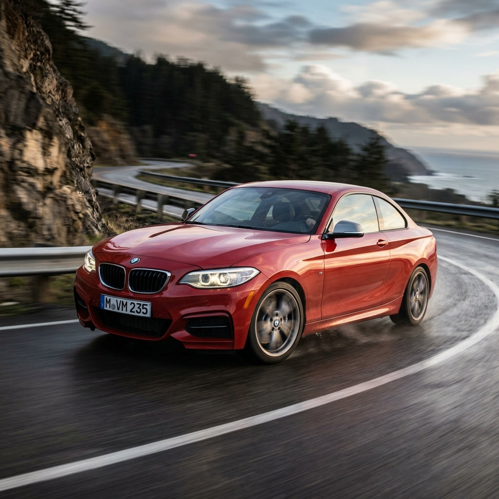 Action Shot: BMW 2 Series Driving Fast
