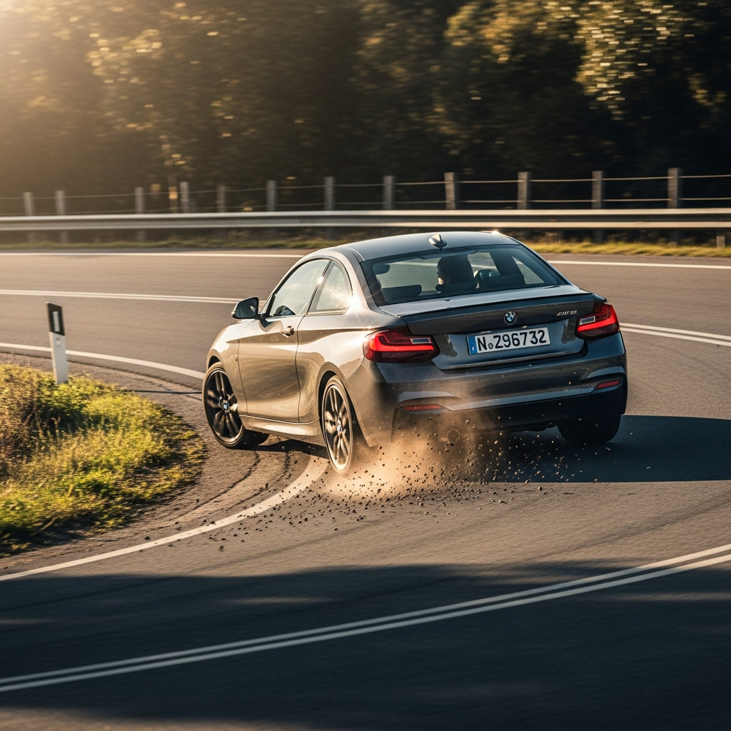 Action Shot: BMW 2 Series Driving Fast