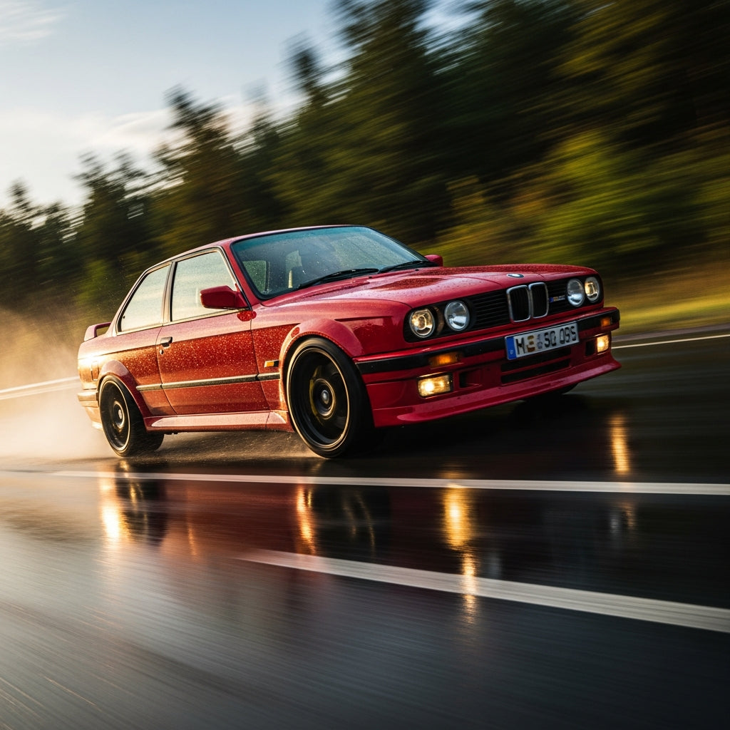 Action Shot: BMW 3 Series Driving Fast