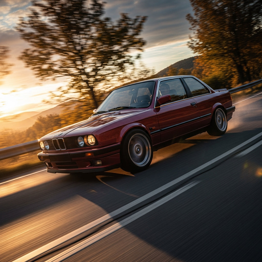 Action Shot: BMW 3 Series Driving Fast