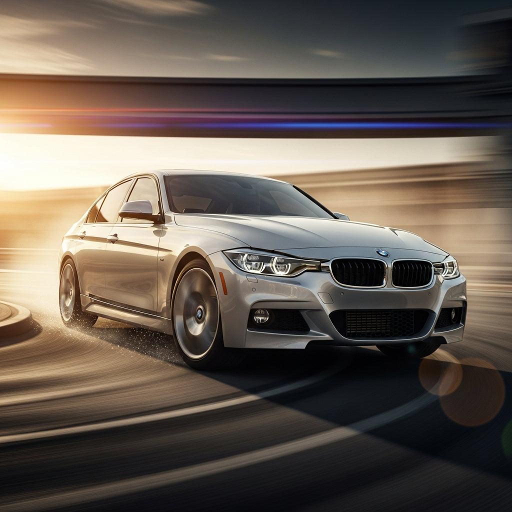 Action Shot: BMW 3 Series Driving Fast
