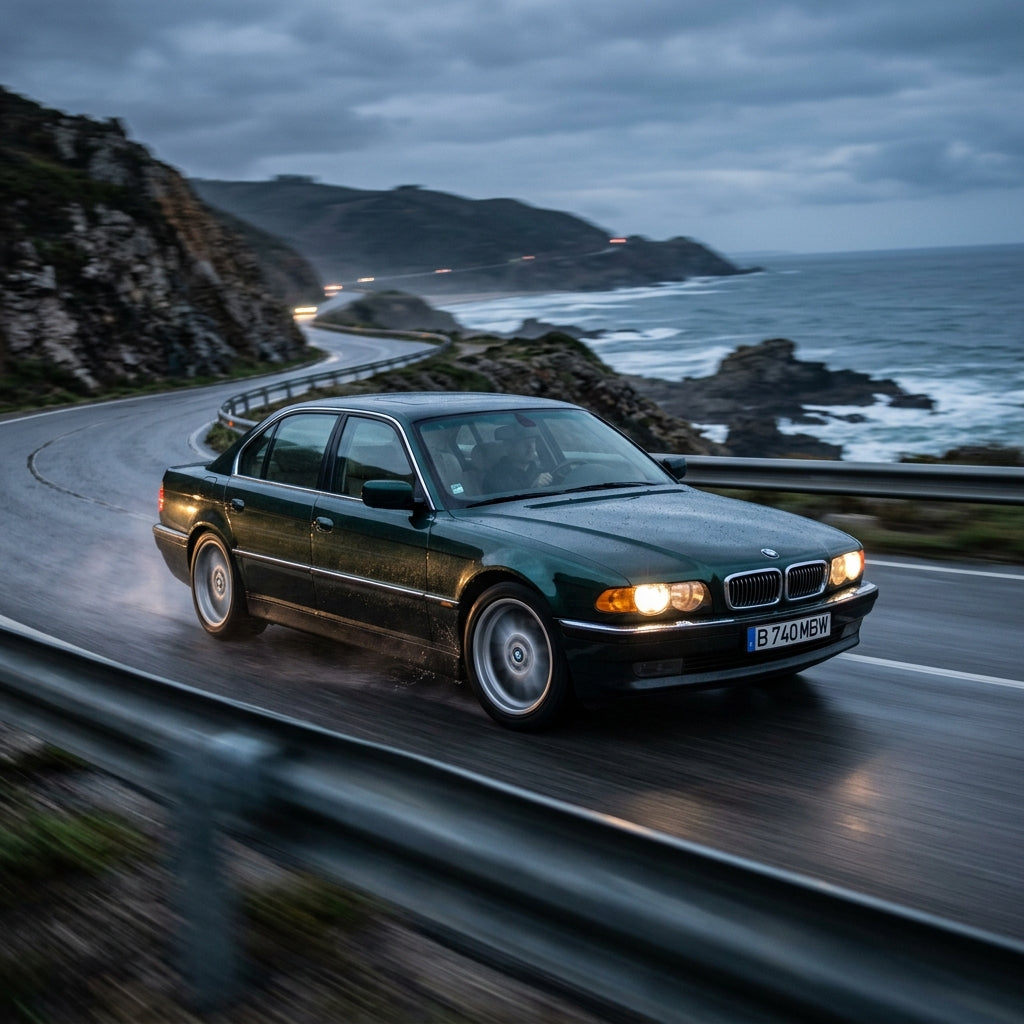 Action Shot: BMW 7 Series Driving Fast