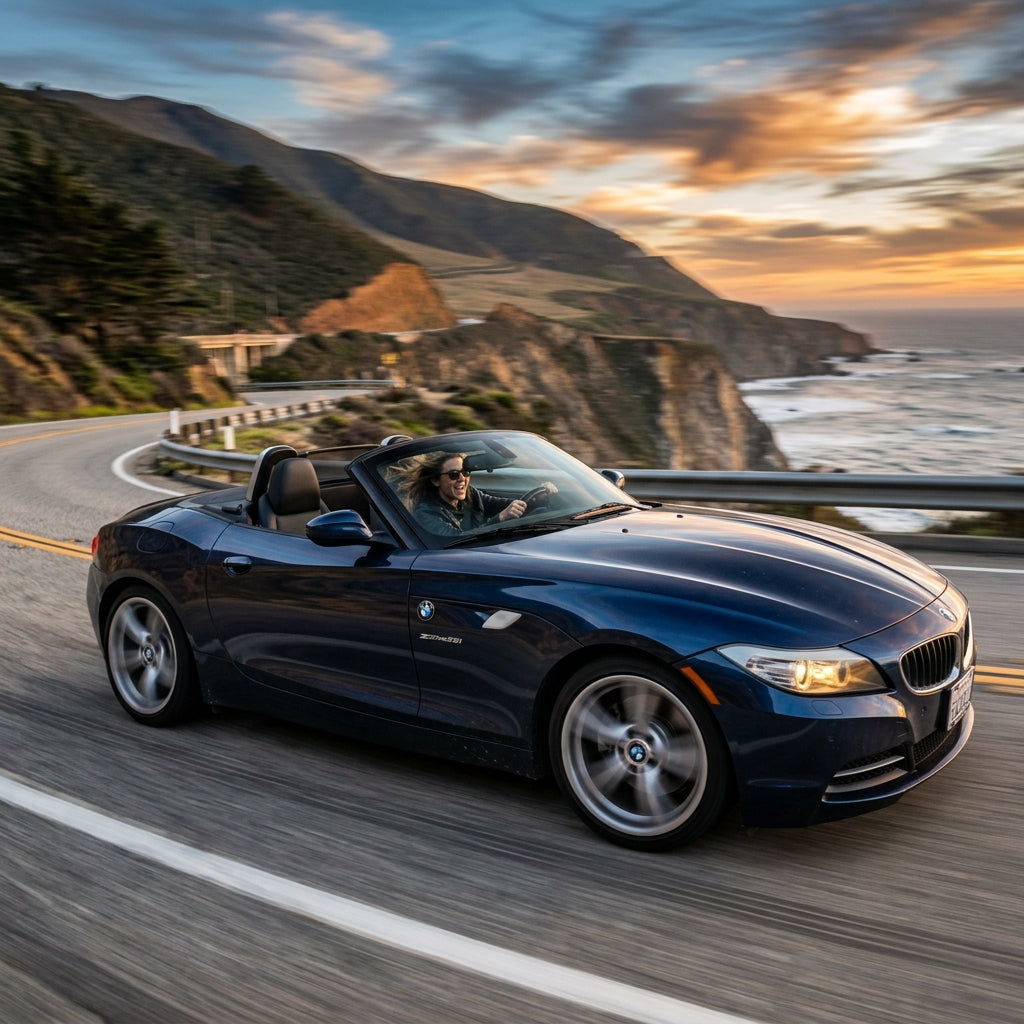 Action Shot: BMW Z4 Driving Fast