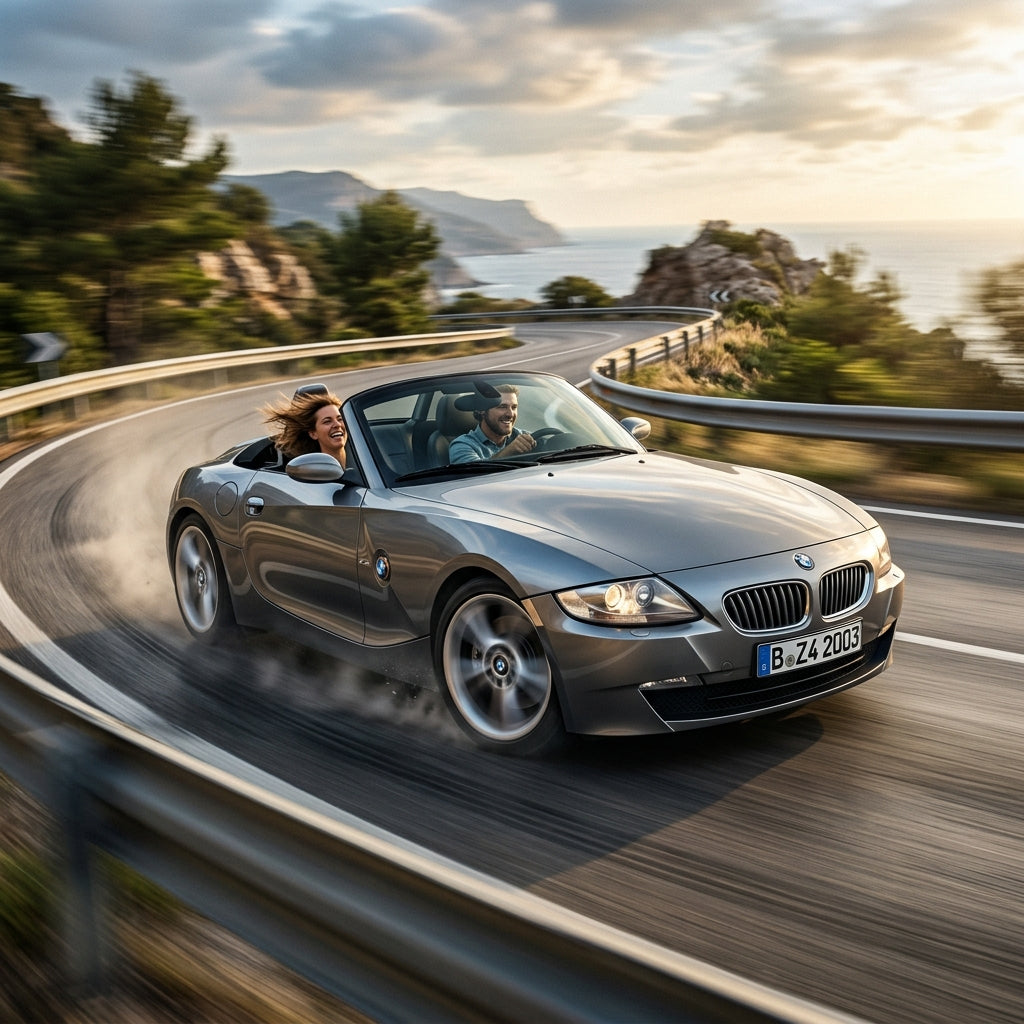 Action Shot: BMW Z4 Driving Fast