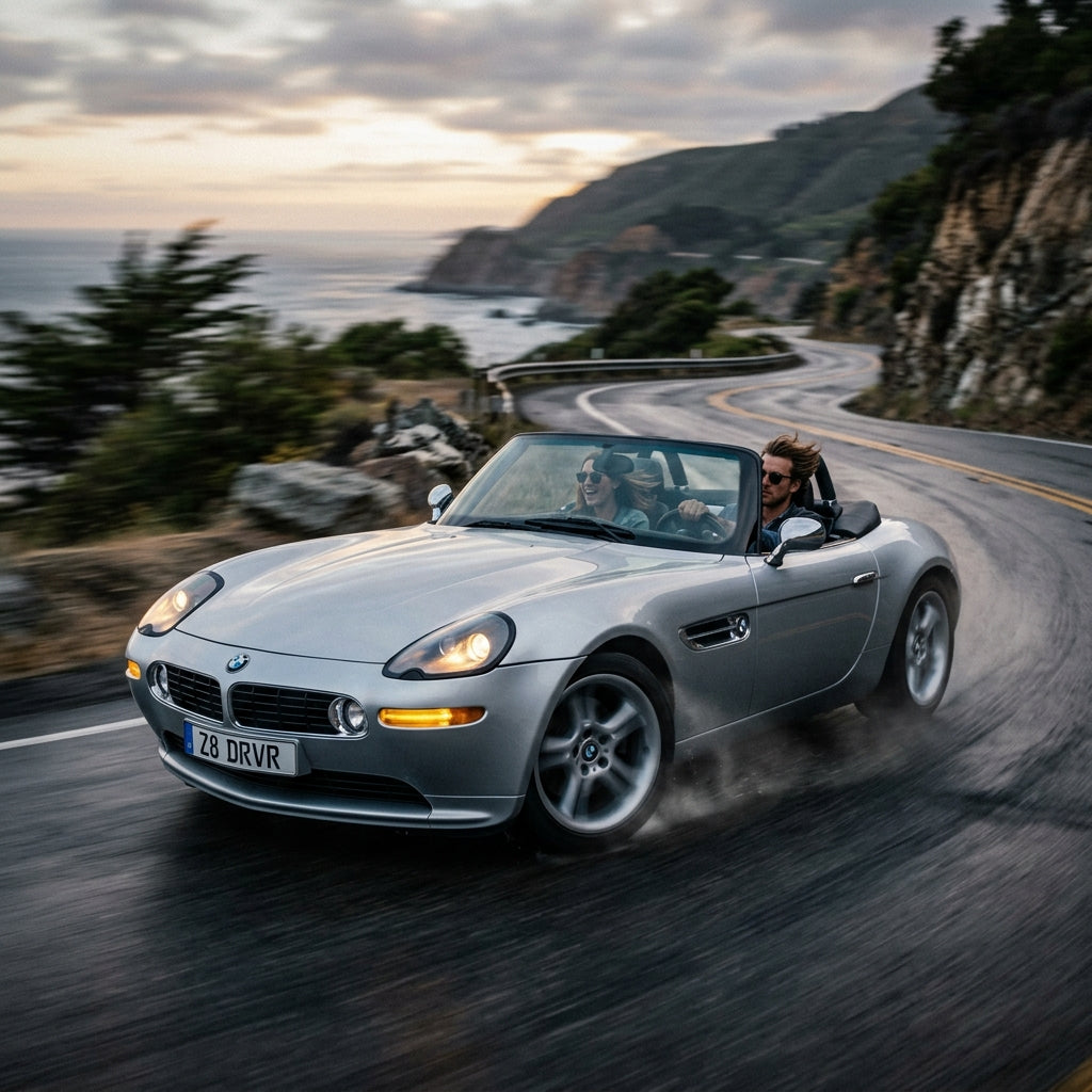 Action Shot: BMW Z8 Driving Fast
