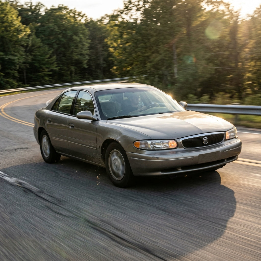 Action Shot: Buick Century Driving Fast