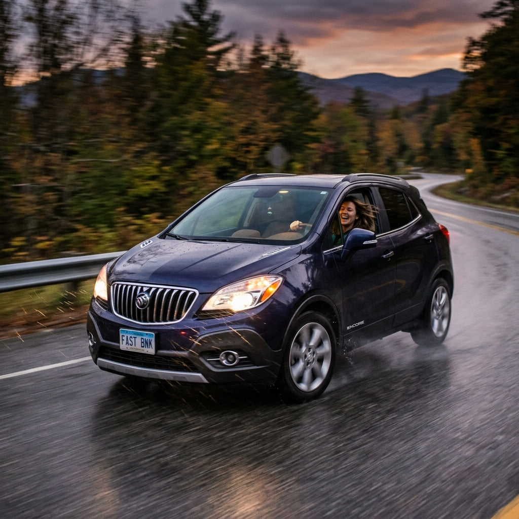 Action Shot: Buick Encore Driving Fast