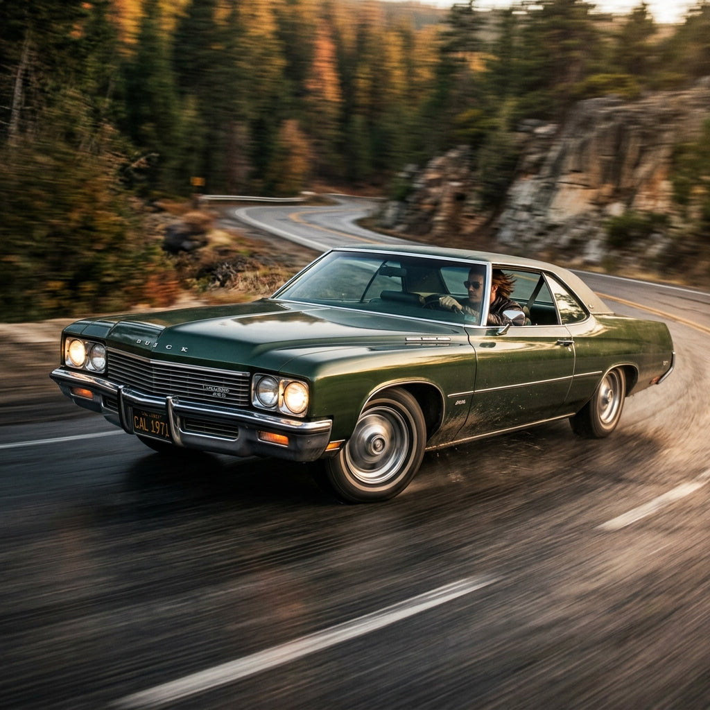 Action Shot: Buick LeSabre Driving Fast