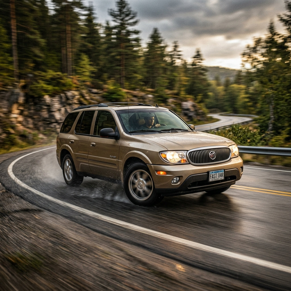 Action Shot: Buick Rainier Driving Fast