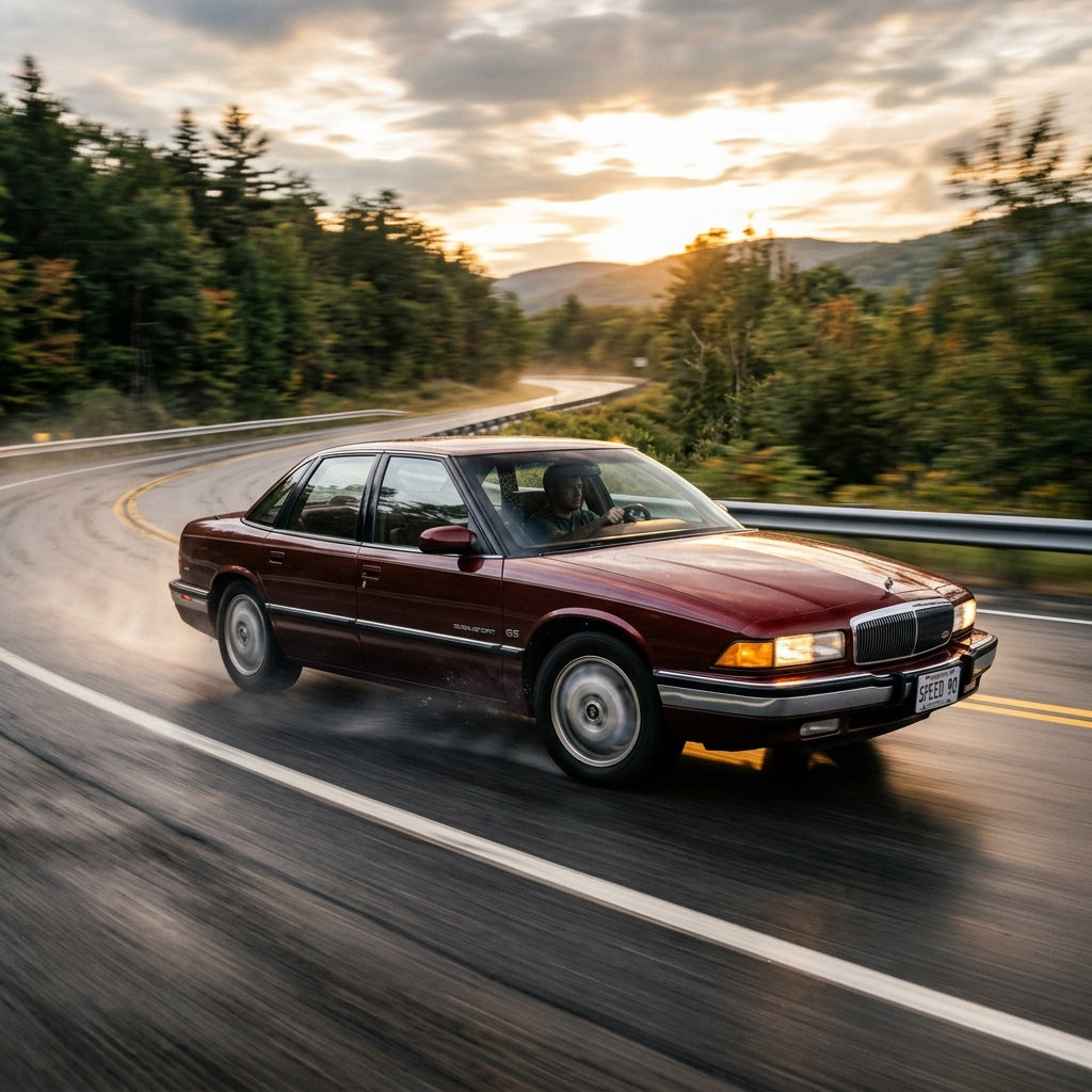 Action Shot: Buick Regal Driving Fast