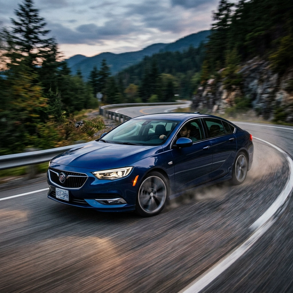 Action Shot: Buick Regal Sportback Driving Fast