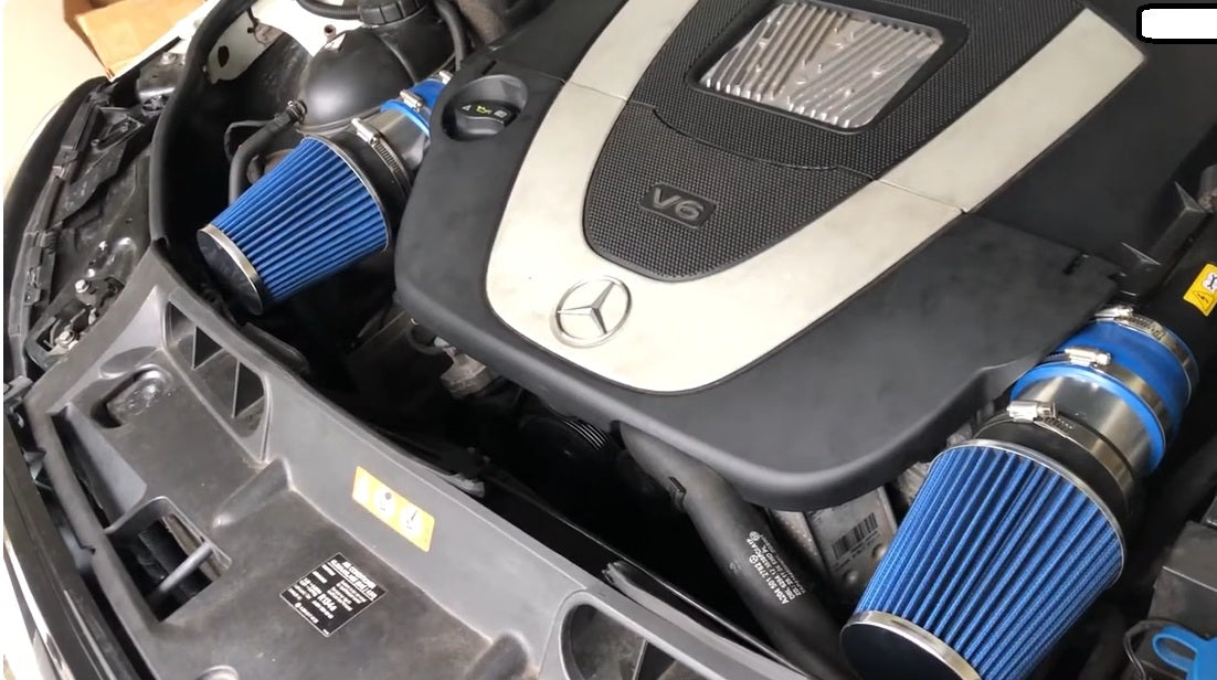 Admission d'air froid pour Mercedes Benz C300 C350 (2008-2012) moteurs 3.0L et 3.5L