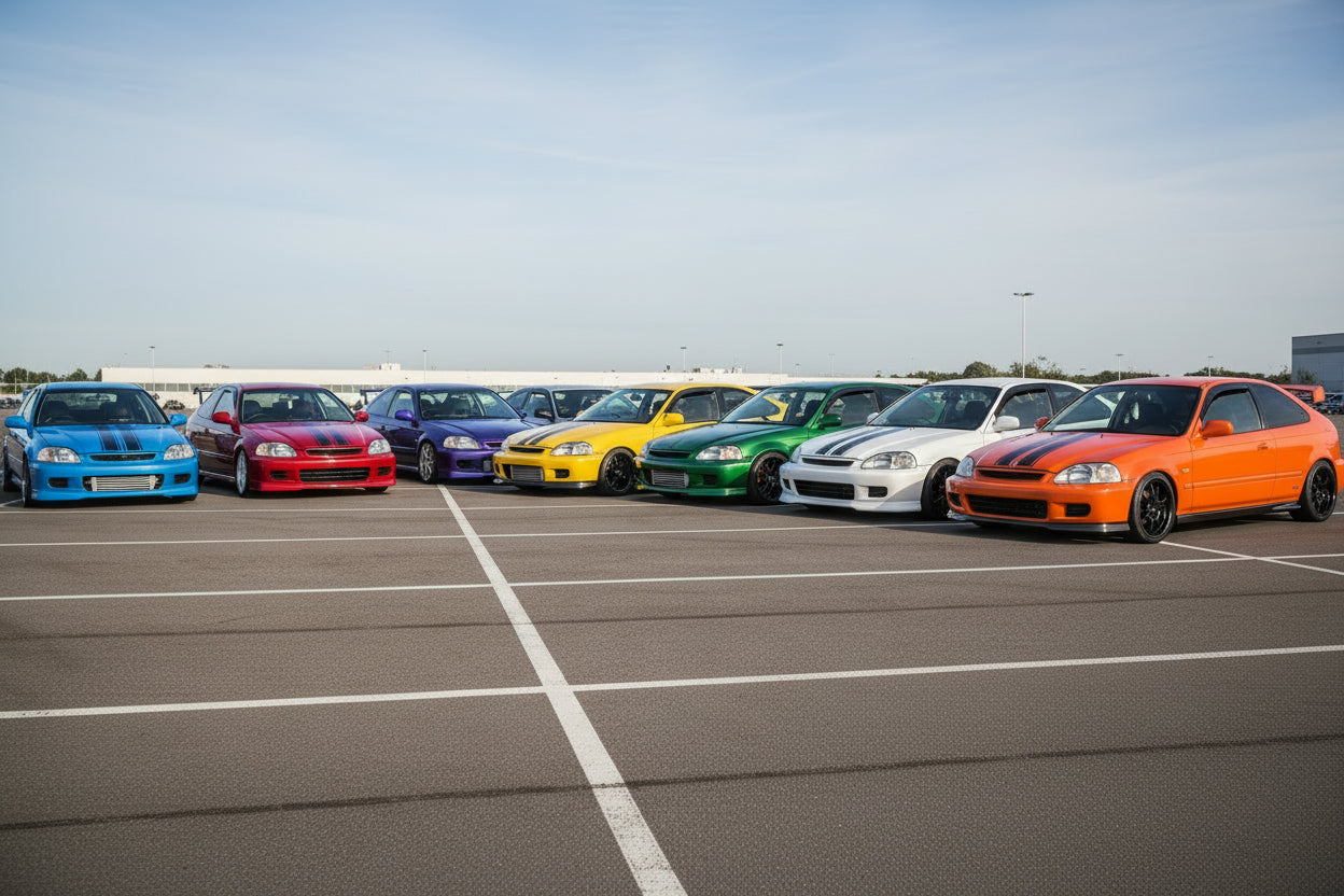 Performance Air Intake For Honda Civic (1992-2000) With 1.6L L4 Engine Blue