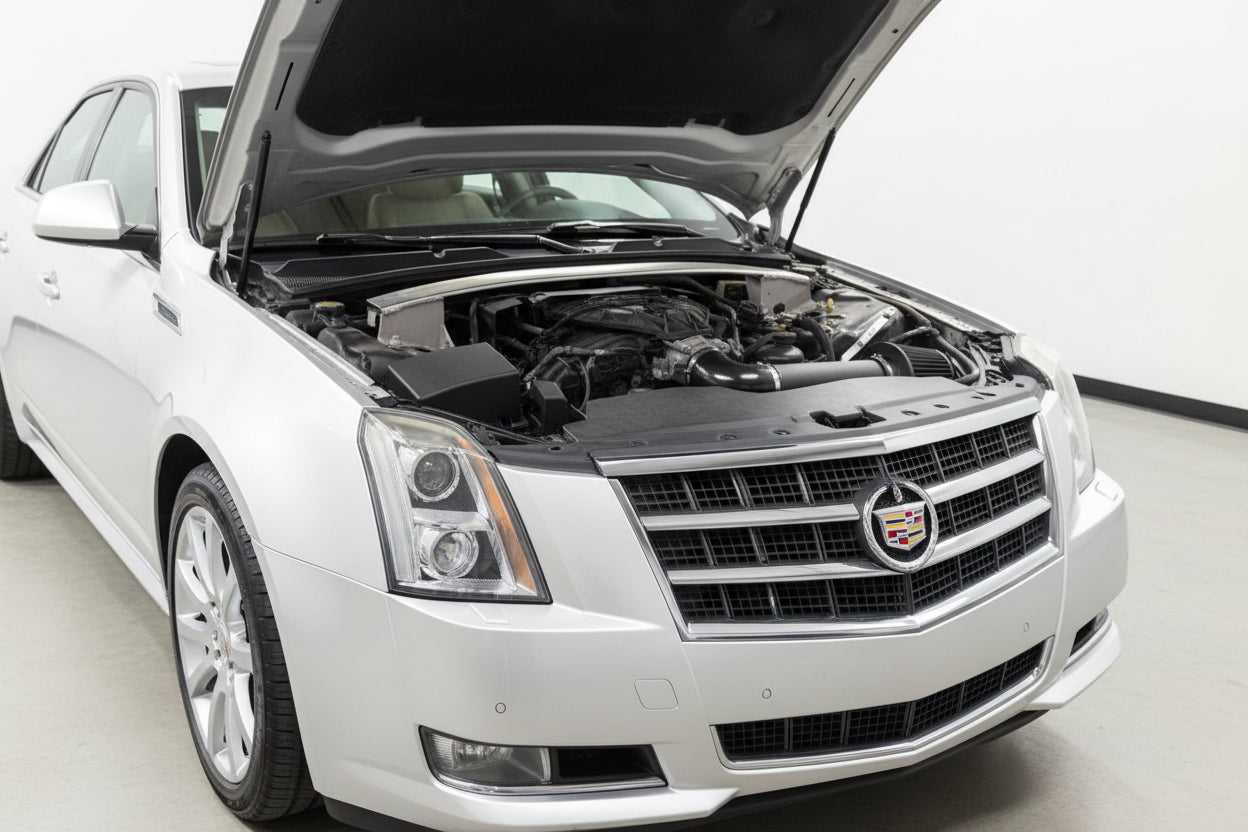 Cold Air Intake For Cadillac CTS (2012-2014) with 3.0L 3.6L V6 Engine Black Default Title