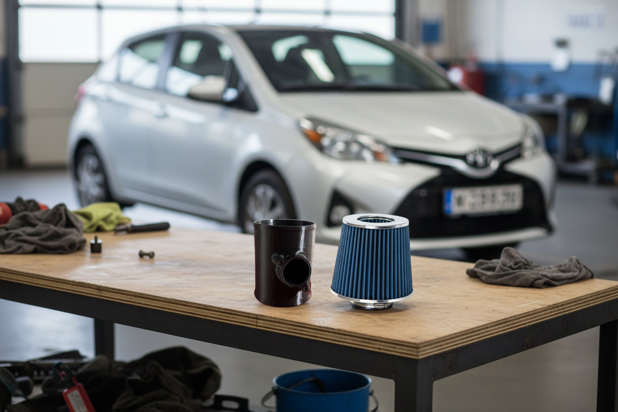 Short Ram Air Intake For Toyota Yaris (2017-2020) with 1.5L Engine Blue Default Title