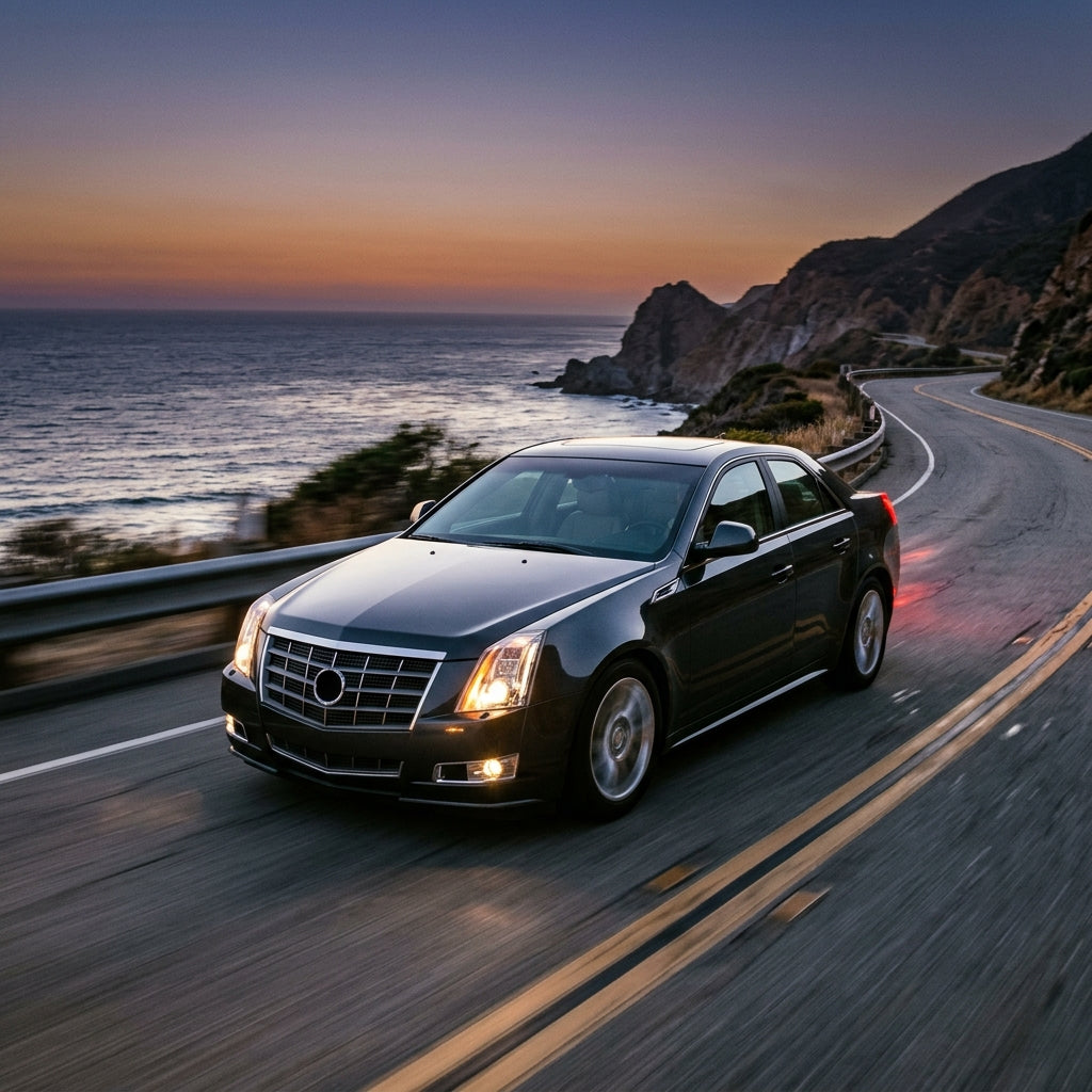 Action Shot: Cadillac CTS Driving Fast
