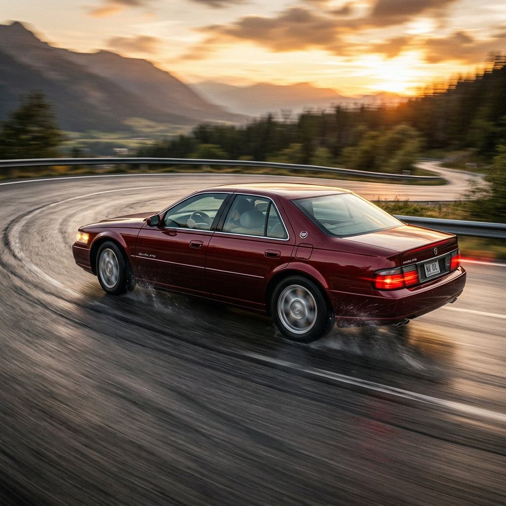 Action Shot: Cadillac Seville Driving Fast