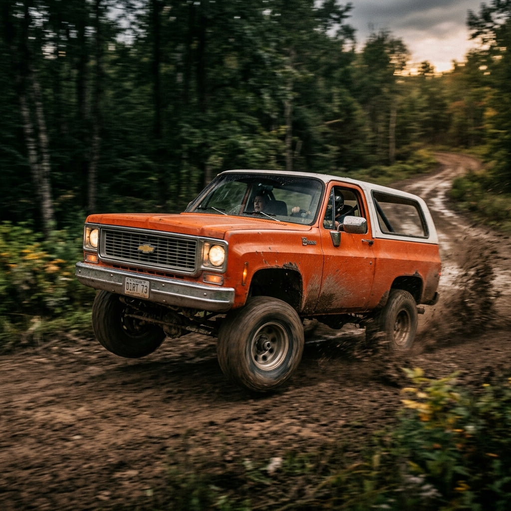 Action Shot: Chevrolet Blazer Driving Fast